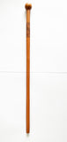 Zulu African Knob Kerrie Hand Carved Saligna Hard Wood Walking Stick or Cane from Zimbabwe! Ships from USA