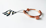 African Elephant Knot Bracelet - 4 Knot COPPER & SILVER Mixed Color Metal V2 made in Zimbabwe ships from USA.