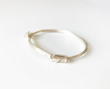 925 Sterling Silver African Elephant Hair / Knot Bracelet - Two Knot Handmade in Zimbabwe, ships from USA. #2
